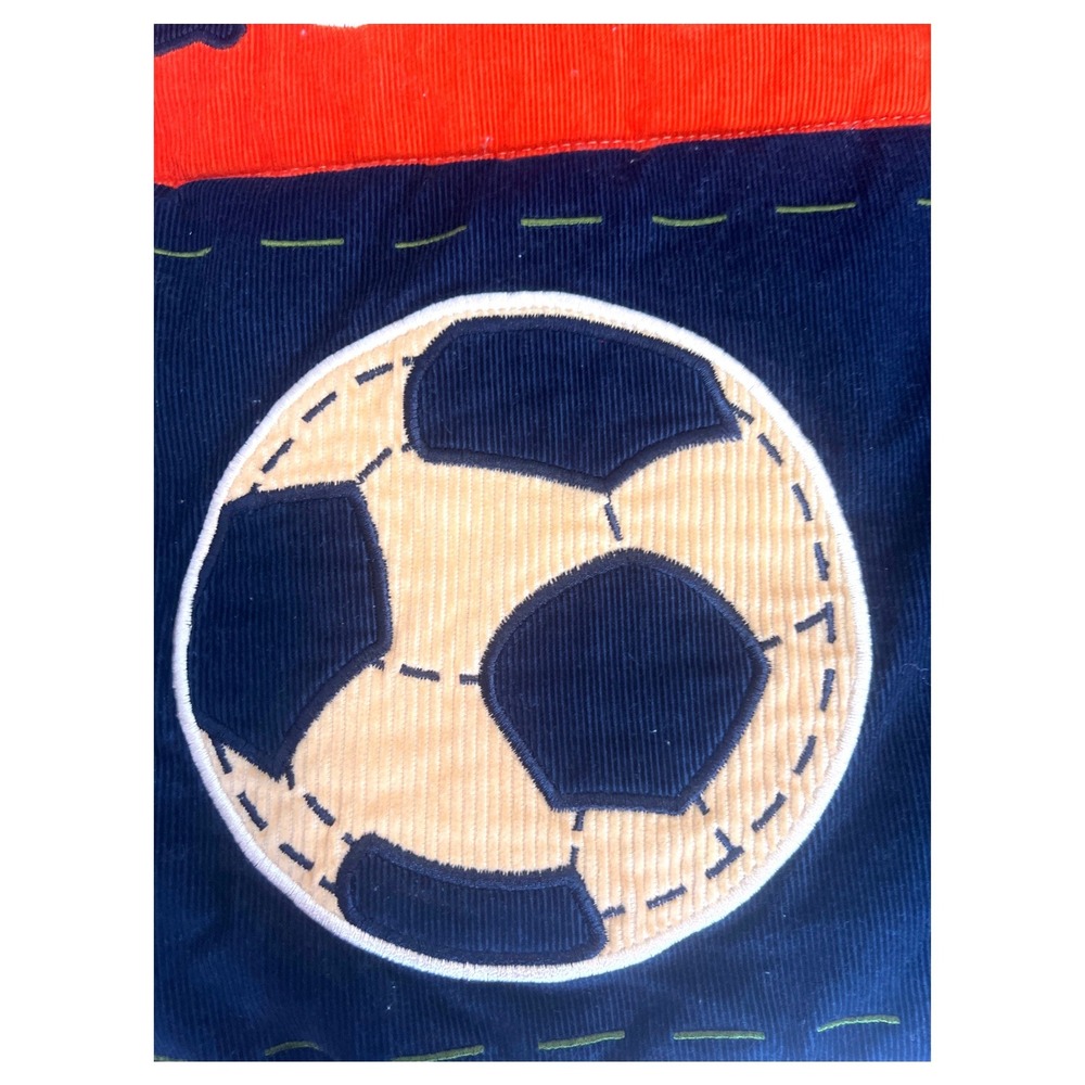 Kids Sports Patchwork Quilt Corduroy Plaid Blanket, Baseball, Football ,Soccer - Picture 11 of 16